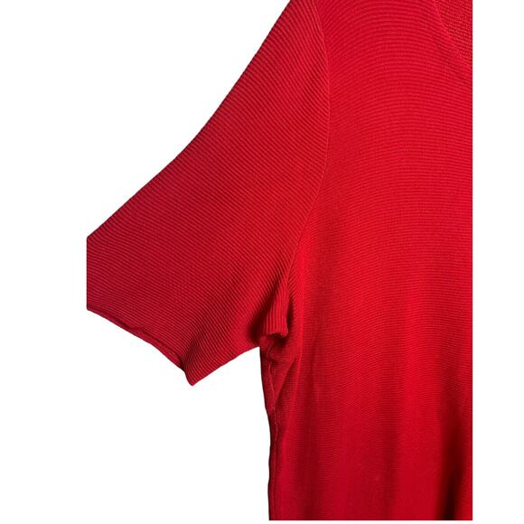 Basler Short Sleeve Dress Top Style Seabreeze in‎ Red Size 20 NWT - Picture 5 of 12